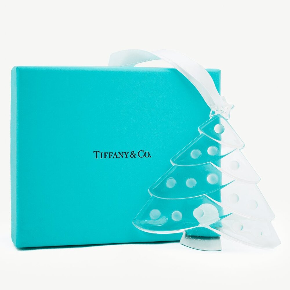 Tiffany & Co. Glass Christmas Tree Ornament